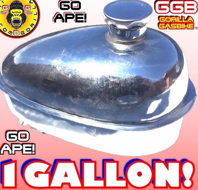 NEW 1 GALLON GAS TANK FOR DIY 2STROKE 66CC/80CC MOTORIZED BICYCLE KIT