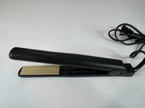 Gold N Hot Ceramic Crimping Iron 1" Professional Crimper 80s Hair - NICE
