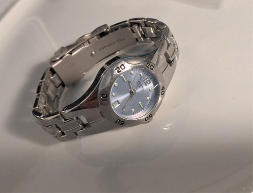 FOSSIL BLUE STAINLESS 100 METERS WATCH 