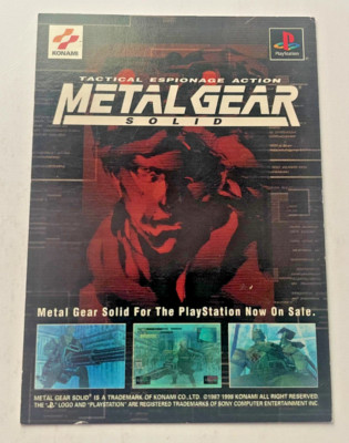 Metal Gear Solid #NNO - Checklist Konami Tradind Card 1998 Playstation