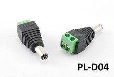 CCTV Security Camera 2-Pin/Screw to DC Power Male Adapter, CablesOnline PL-D04