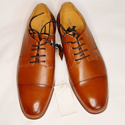 Goodfellow para hombre de vestir Zapatos 7 Marrón Cuero Cap Toe Oxford  Formal Brandt | eBay