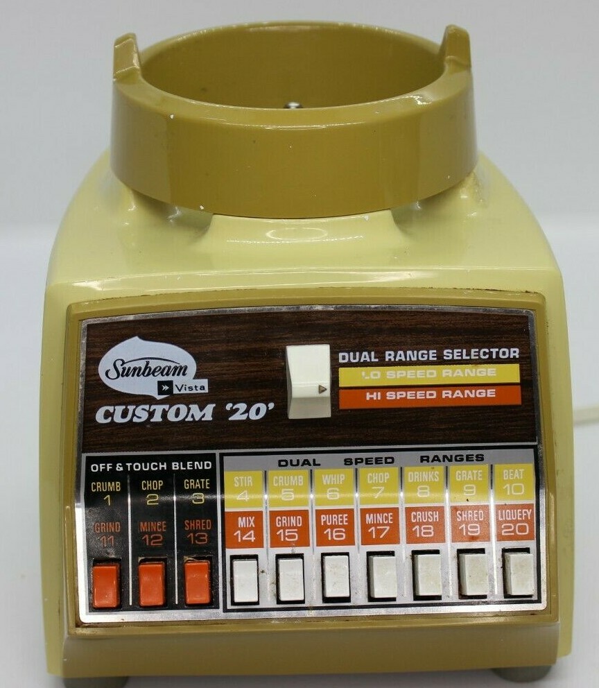 Sunbeam Custom 20  10 - Speed Blender Model # 777 Motor Base