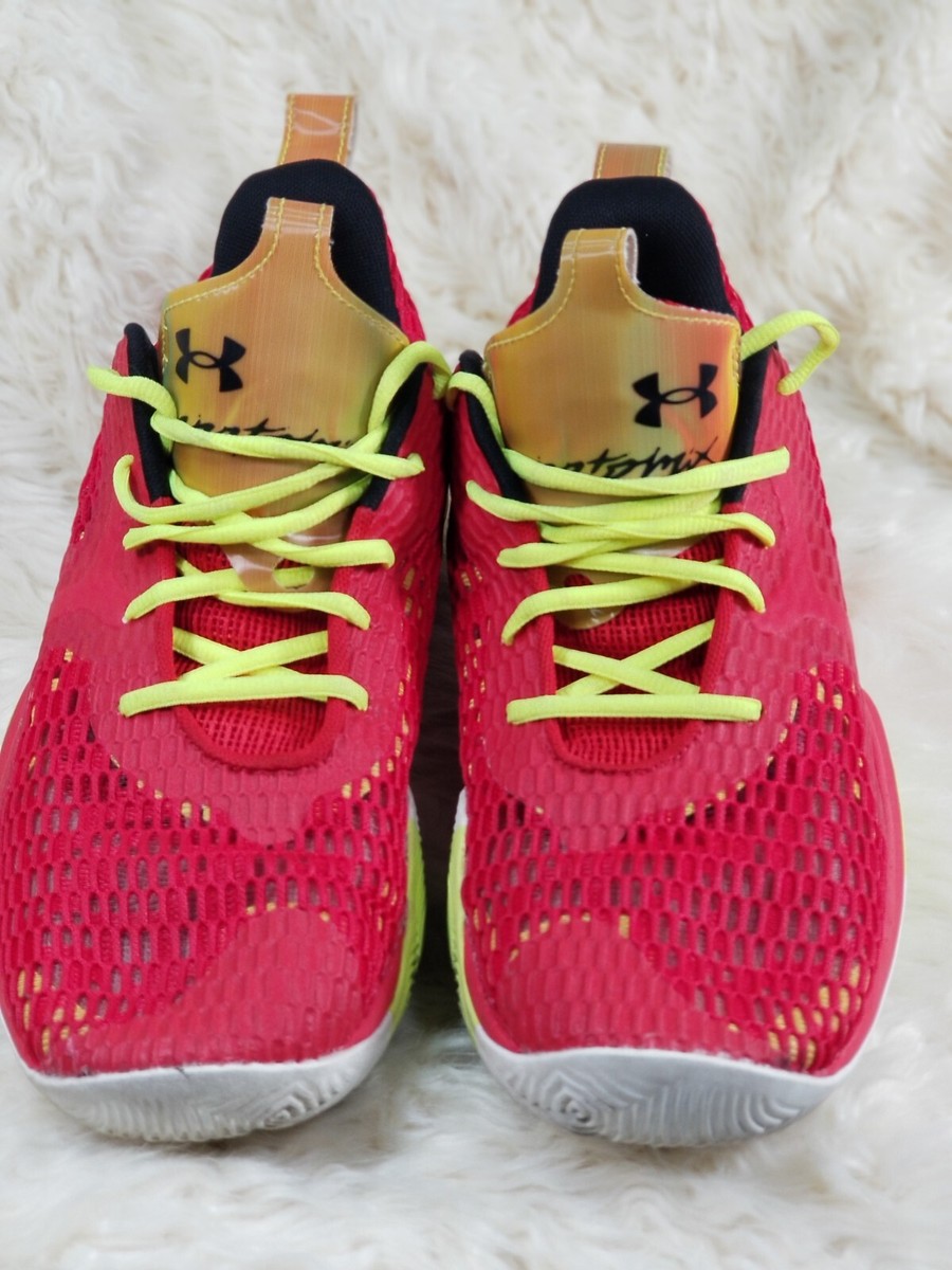 Under Armour Anatomix Spawn 3 CLRSHFT Red Basketball Shoe  display picture 1
