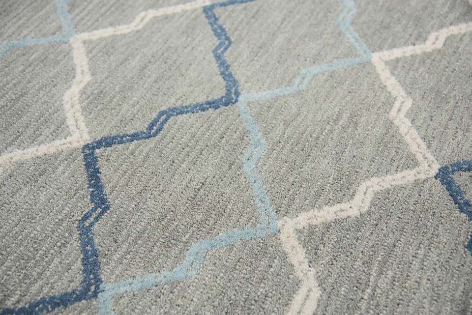 Rizzy Rugs Gray Gradient Angled Jagged Contemporary Area Rug Striped RS902A - Image 3 of 4