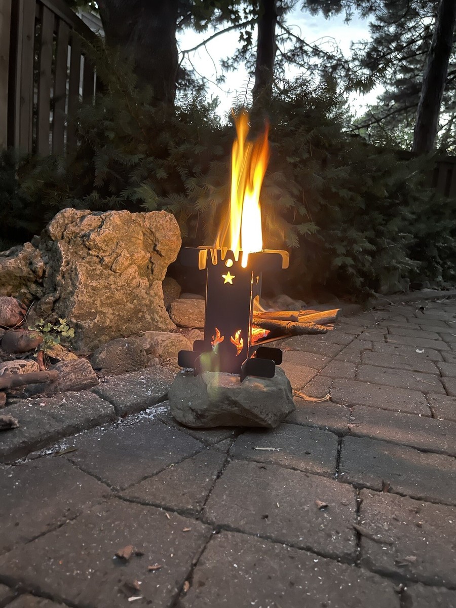 Mini Rocket Stove. Portable-Flat pack. Survival Stove. Collapsible. Metal.  | eBay