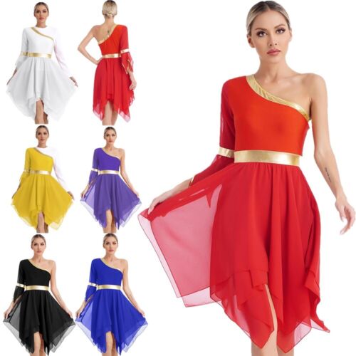 Para mujeres Disfraz de Baile Fiesta Vestido Show Vestidos de Baile Ropa Corta Borde Gimnasio - Imagen 3 de 77