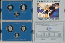 Norway/Norway - 50 Øre + 1 + 5 Kroner 1992 Proof/Proof-KMS in Blister Pack