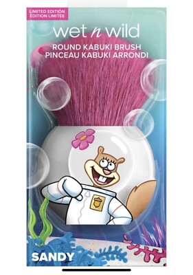 Wet N Wild x Spongebob SANDY Round Kabuki Brush NEW