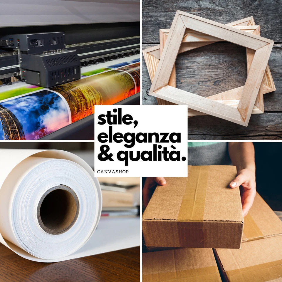 Canvashop quadri Moderni Stampe su tela Canvas Quadro astratto cm 70x50 - Immagine 4 di 4