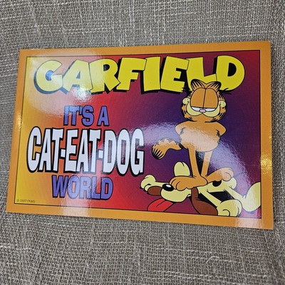 GARFIELD, IT'S A CAT-EAT-DOG WORLD By Jim Davis **Mint Condition**