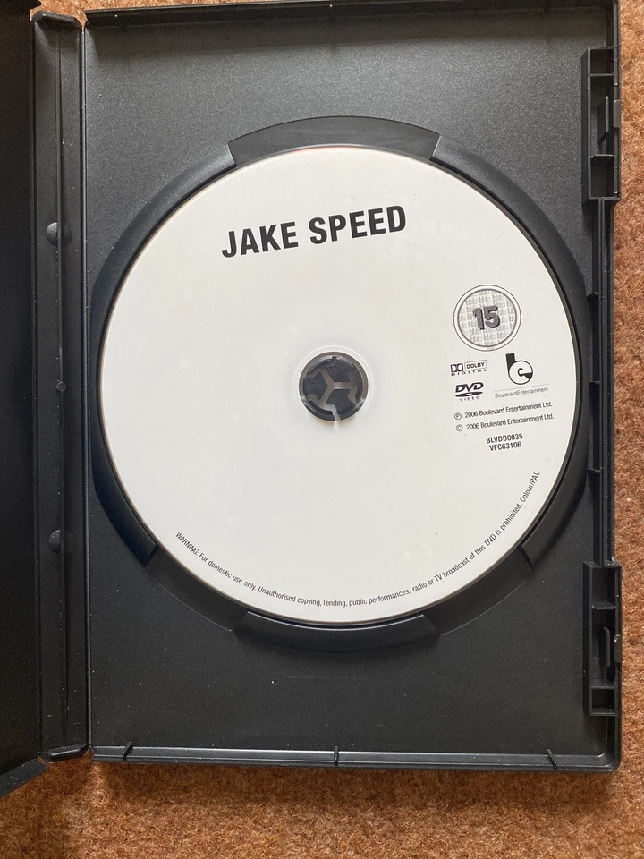 Jake Speed (Pre Owned DVD) Good Condition Wayne Crawford John Hurt Karen Kopins - Image 3 of 3