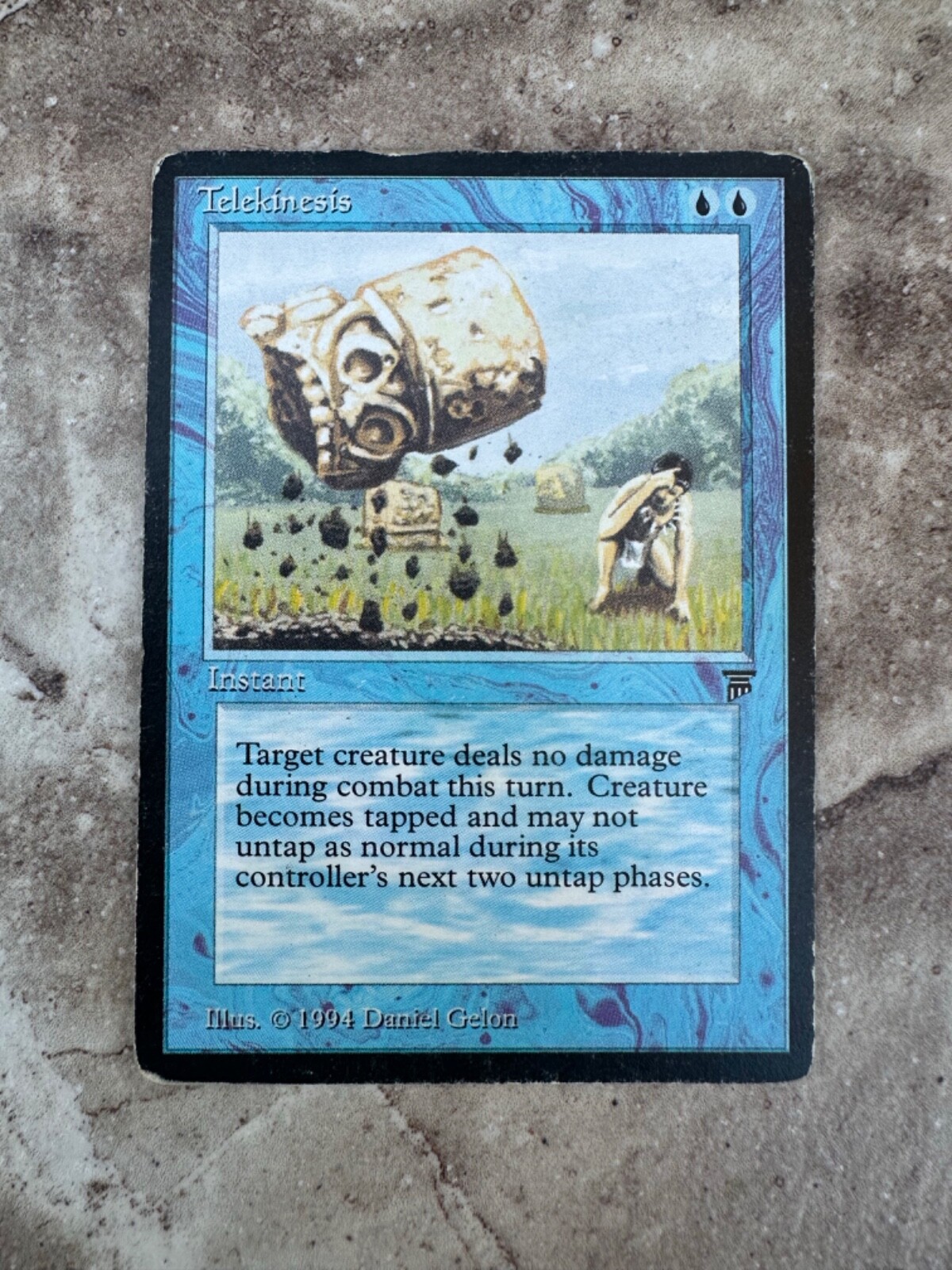 + 1994 Magic The Gathering: Legends English Telekinesis MTG Vintage +