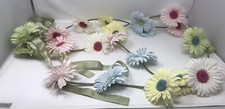 2 Spring Summer Faux Silk Flower Garland Pastel Colors 56  Each