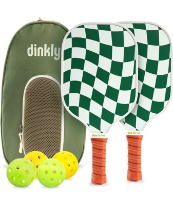 Pickleball Paddles Set of 2 - USAPA Approved Graphite Full, Wave Check 