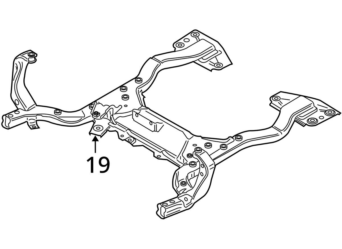 6763721 Front Axle Carrier Engine Mount Front OEM MINI