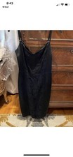 Black Dolce & Gabbana Timeless black satin dress with lace Size 42
