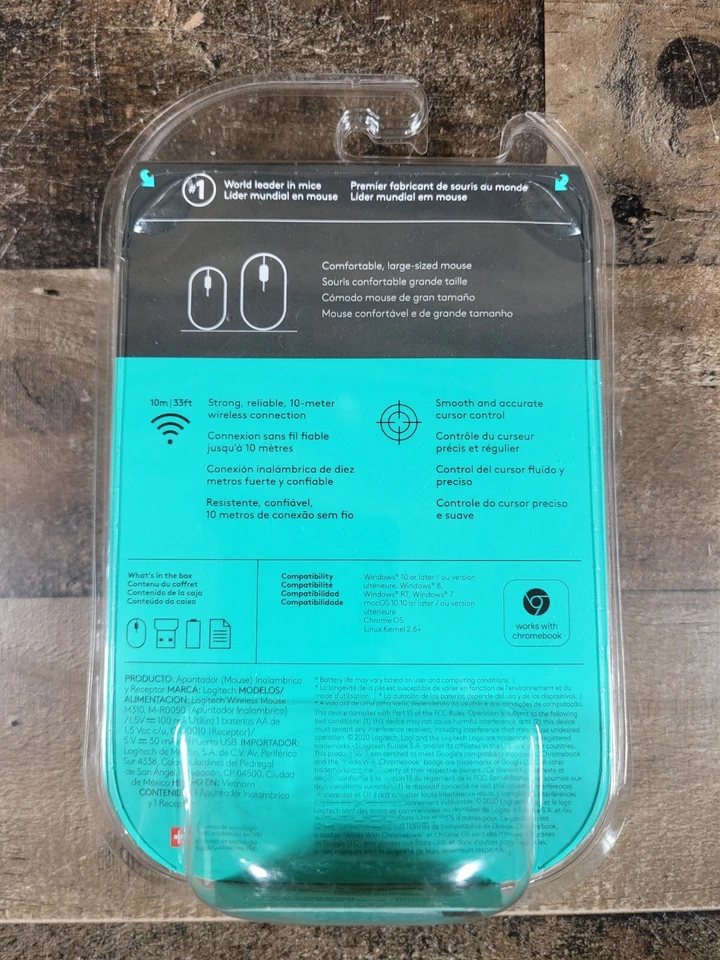 Logitech M310 (910001675) Wireless Mouse - Silver - Image 4 of 4