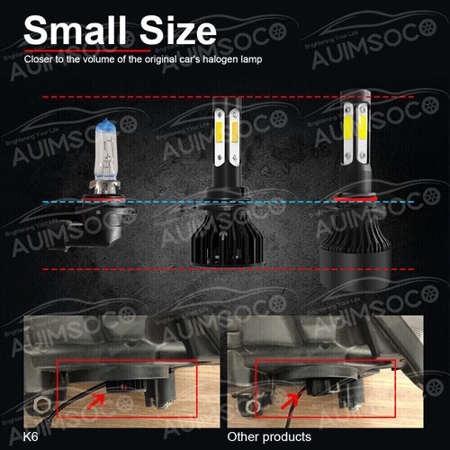 6x LED Headlight Fog Lights 6000K For Chevy Silverado 1500 2500 3500 1999-2002 - Picture 9 of 19