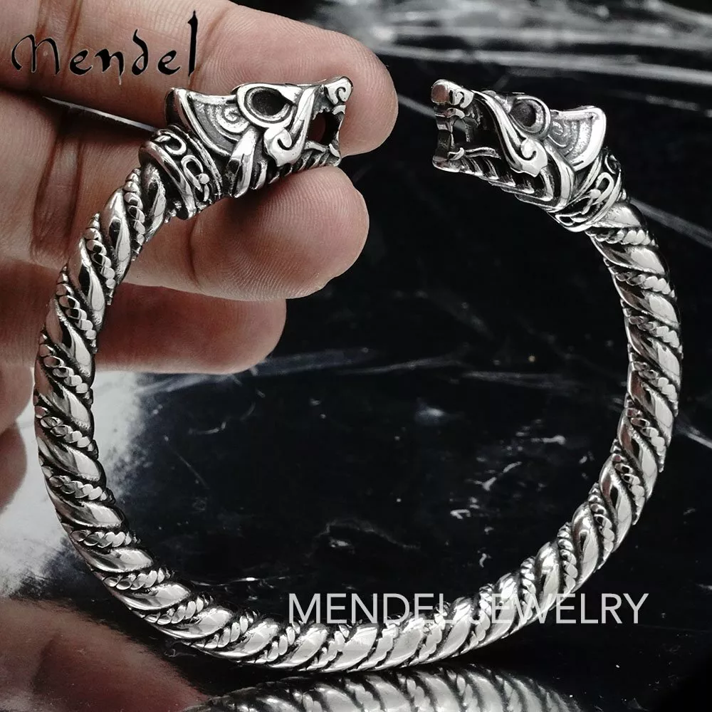 Viking Bracelet With Dragon Heads Norse Arm Ring Viking Jewelry for Men and  Women Art. 000-940 - Etsy