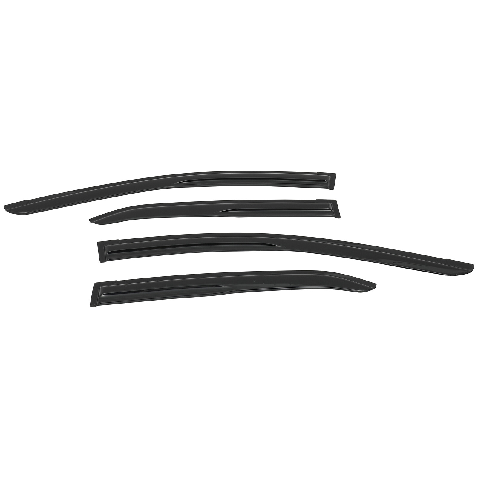 Dark Black Side Wind Deflectors Window Visors 4p For 14-19 Toyota Corolla Sedan