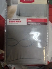 Better Homes Chain Stitch Bed Skirt - King Easy Care