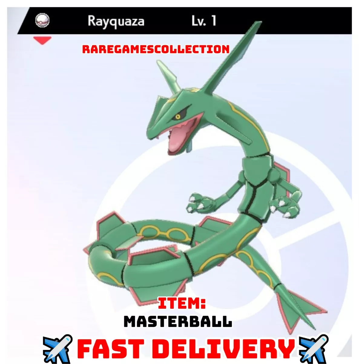 Legendary Mega Rayquaza Service - Pokemon GO Account Service