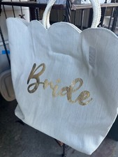 Beautiful Bridal Bag for bride on the go. Honeymoon, bachelorette travel, beach
