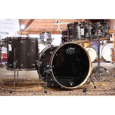DW Performance 4pc Drum Set 22/10/12/16 Pewter Sparkle FinishPly