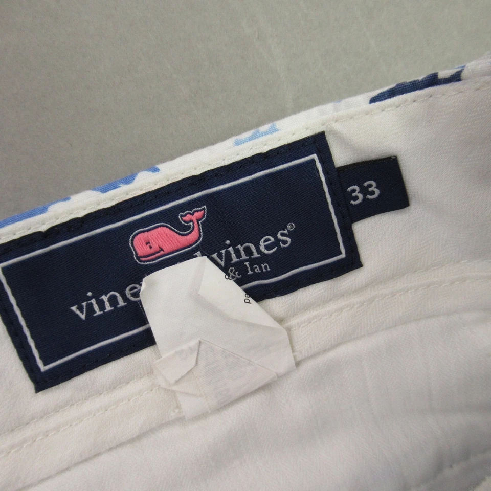 Pantalones Cortos Vineyard Vines Para Hombre 33 Bolsillos Botón Ligeros Exterior Chinos Foto 3 de 4