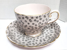 Vintage Tuscan Bone China England Teacup w/Sa...