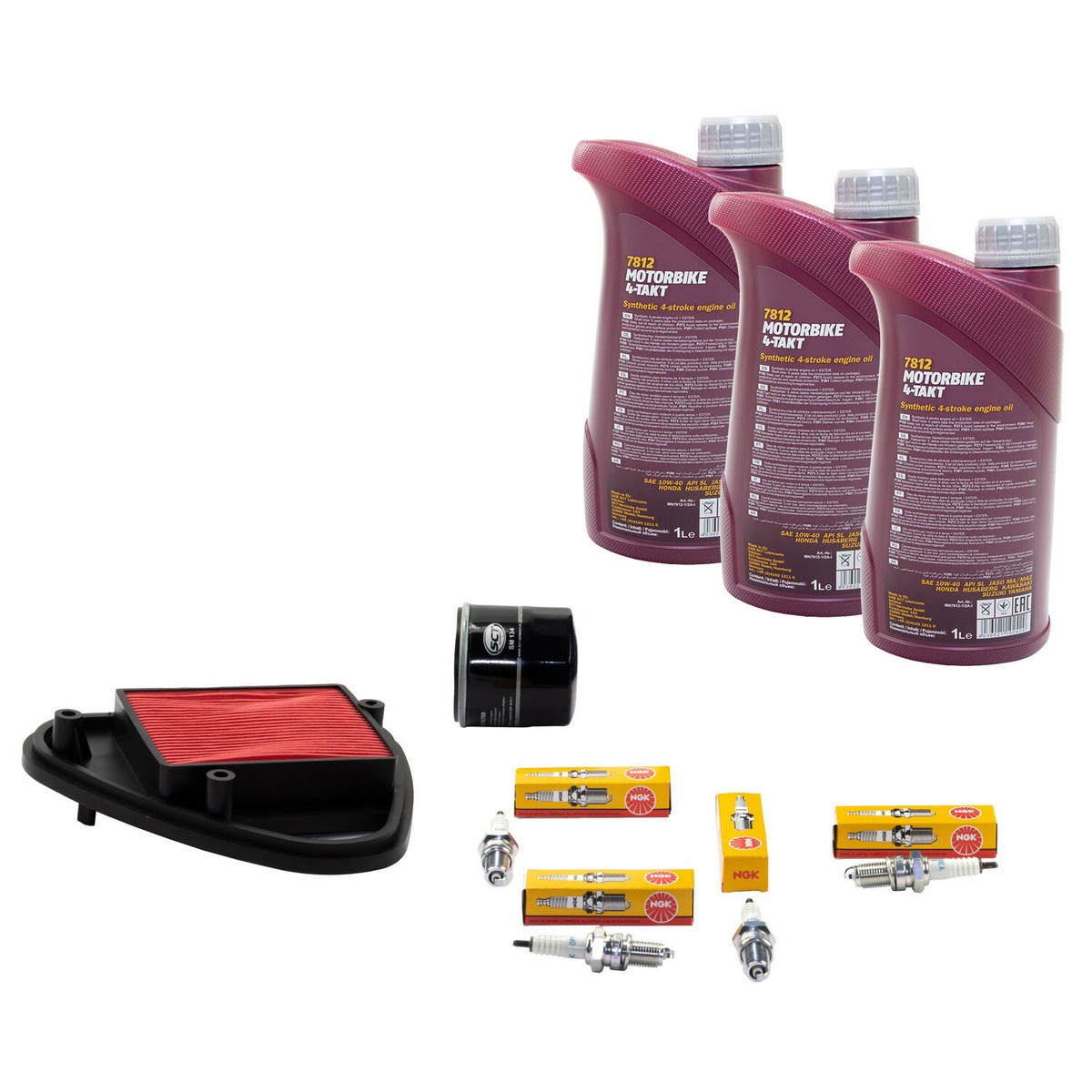 Set 3L Wartung Öl Für Honda VT 600 C Shadow 88-97 Luftfilter