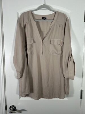Torrid Harper Georgette Pullover 3/4 Sleeve Blouse Top Size 5