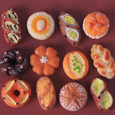 20PC Doll House Miniatures 1/6 Scale Mini Food Bread Bakery Decorate Accessories