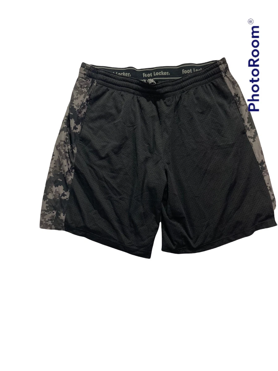 Foot Locker active gym athletics drawstring black shorts men 3XL