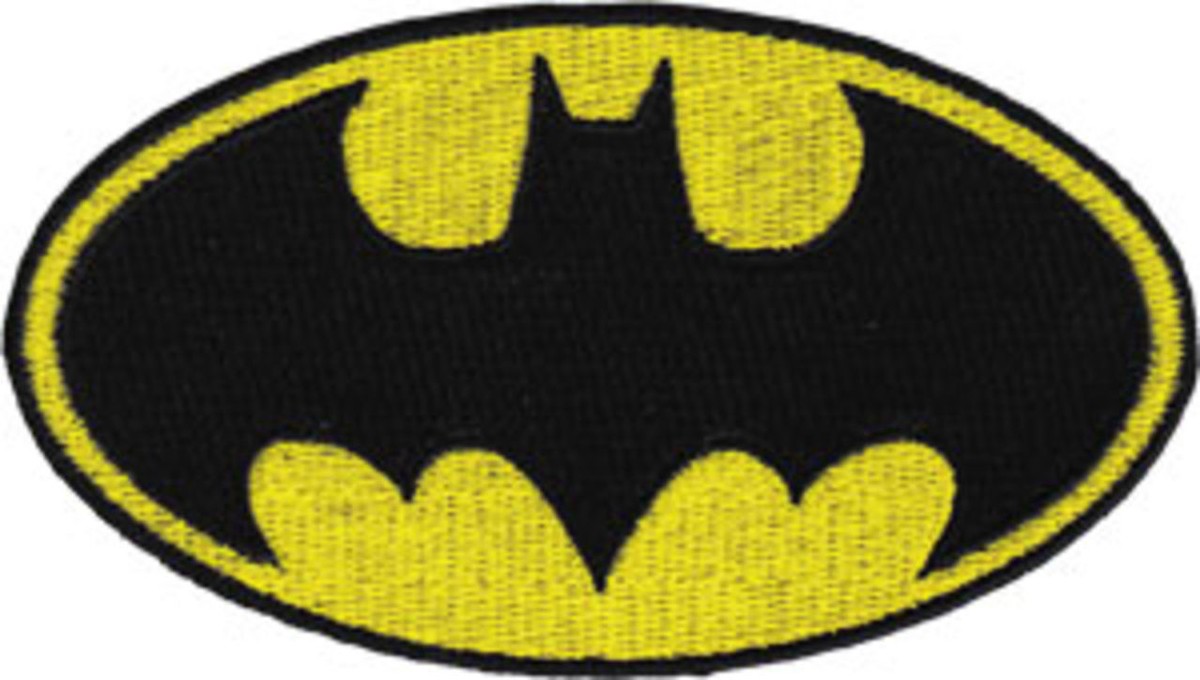 DC COMICS BATMAN LOGO EMBROIDERED JACKET PATCH 6