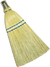 (6) ea Abco 00300-12 100% Corn Whisk Brooms w Double Sewn Hem
