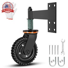 6 Inch Heavy Duty Fence Gate Wheel 500lb Capacity for Metal Tube Gates 360 Deg