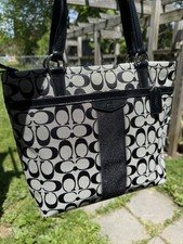 Coach Signature Jacquard Khaki/Brown Tote Bag — listing 4