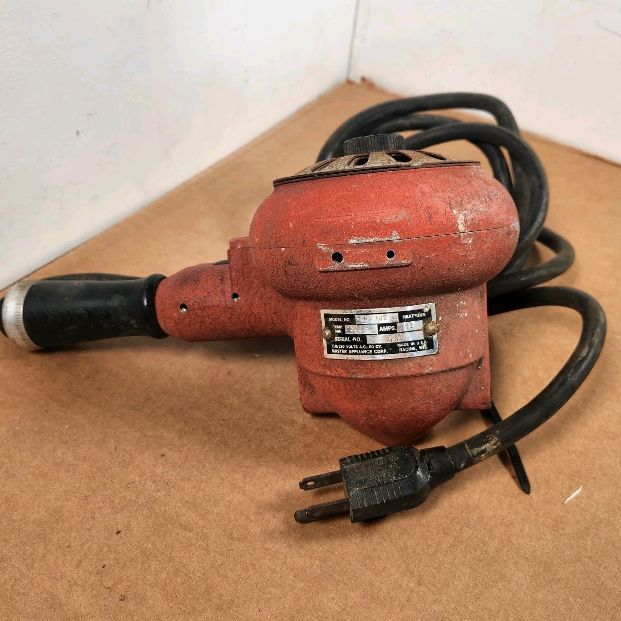 Heat Gun Master Appliance HG 301 300 Degrees 12 Amps