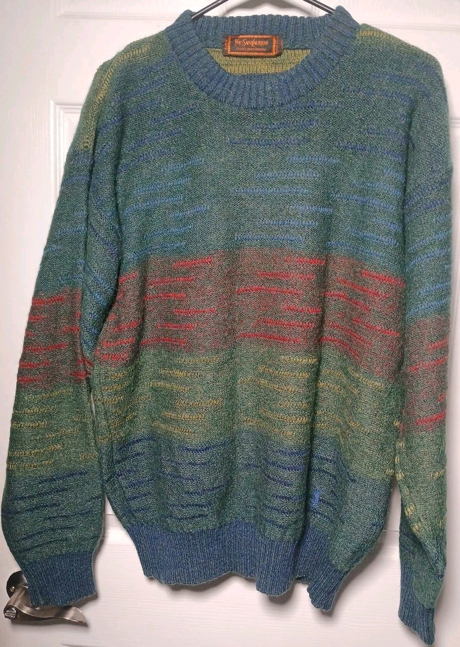 Maglione Vintage Yves Saint Laurent 100% Lana Ottime Condizioni Taglia L