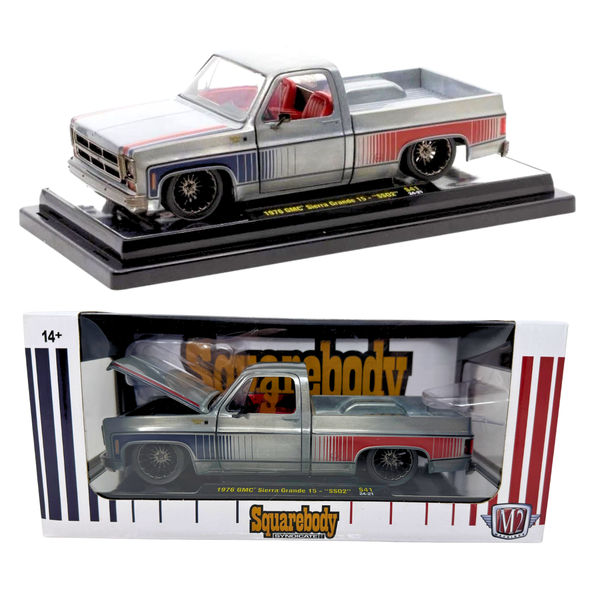 M2 Machines 1976 GMC Sierra Squarebody Syndicate RAW SUPER CHASE 1