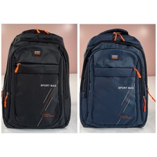 Sporty Large Capacity Backpack High Density Nylon Waterproof Laptop Bag Unisex