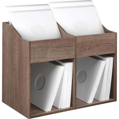Zomo VS-Box 200/2 Vinyl Record Storage in Walnut flat pack Record Collector.