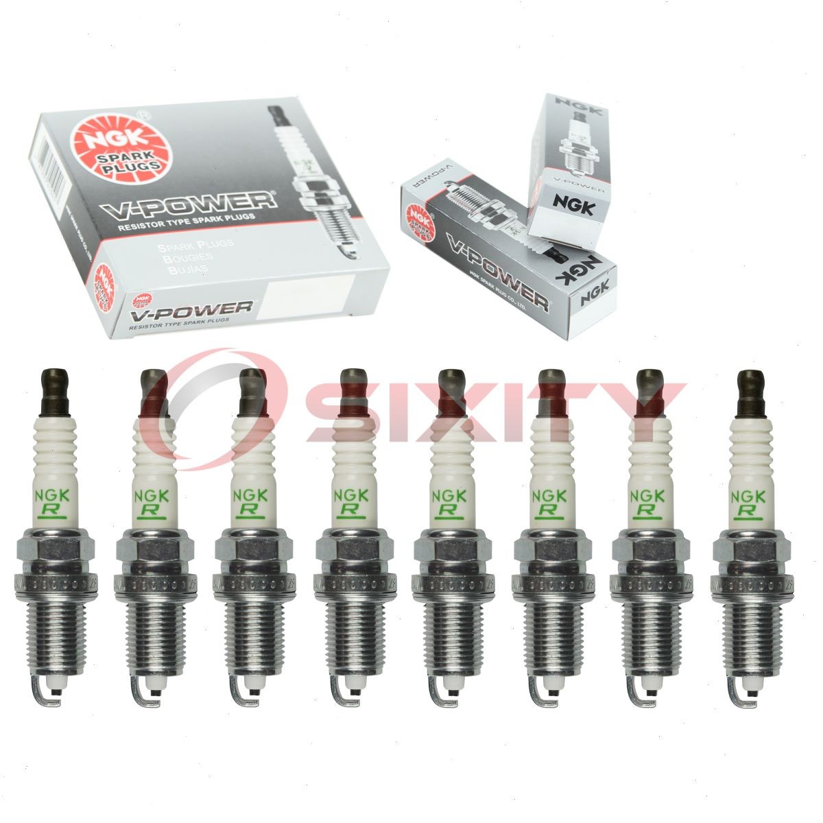 8 pc NGK 90760 ZFR6F-11 BLYB V-Power Spark Plugs for SP445 RC12LYC RC12LC4 uh