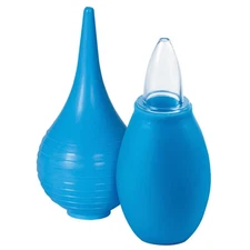 2 Pc Baby Nasal Aspirator Combo Sterile Ear Syringe Bulb Wax Suction Irrigation