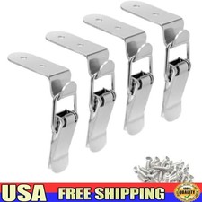 4 Pack Stainless Steel Toggle Latch Spring Loaded Catch Clamp Toolboxes Cases US