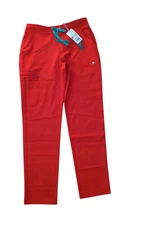 NEW Figs Yola Skinny Scrub Pants Red Fionlite Ultralight Waterproof Women's XS