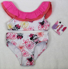 Disney Junior Minnie Mouse Toddler Girls Bikini Swimsuit Size 2T