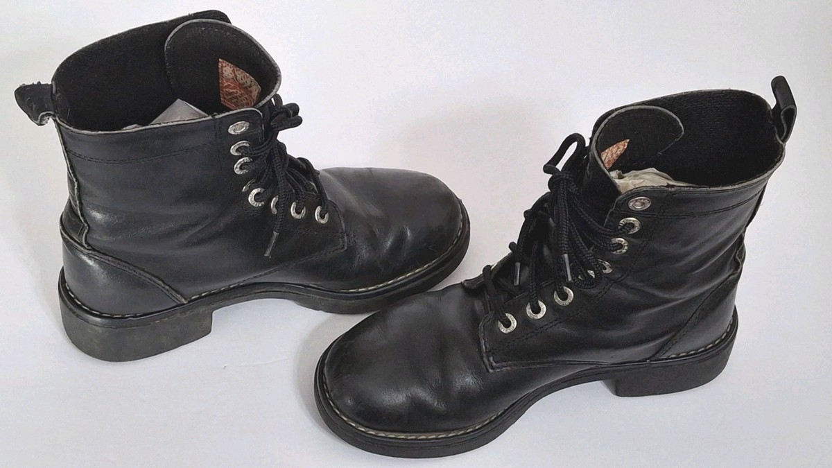 Harley-Davidson ロガーブーツ Harley-Davidson Motorcycle Liberator 81090 Black FG 6' Tie Bootie
